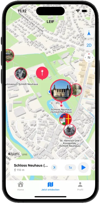 Der Entdeckungsmodus der LEIF App